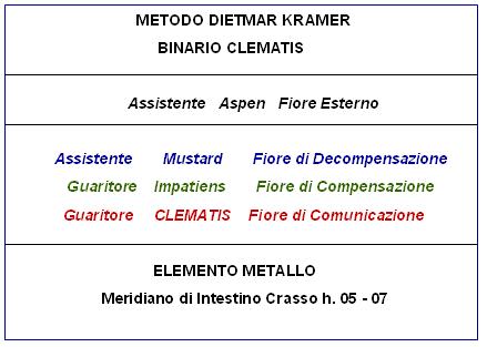 Binario Clematis (Metodo D. Kramer)